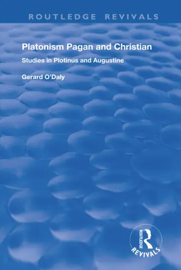 Cover of Platonism Pagan and Christian