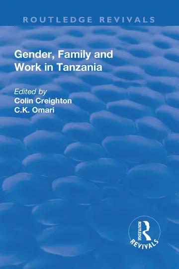 Cover of Gender, Family and Work in Tanzania