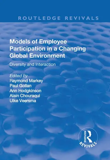 Cover of Models of Employee Participation in a Changing Global Environment