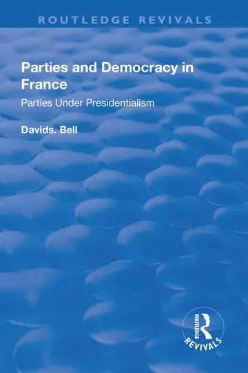 Cover of Parties and Democracy in France