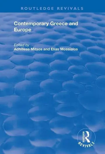 Cover of Contemporary Greece and Europe