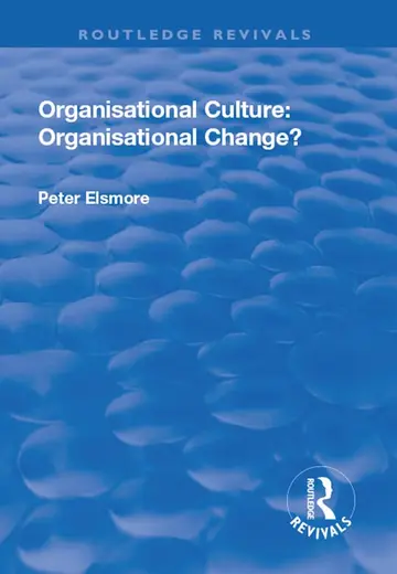 Cover of Organisational Culture