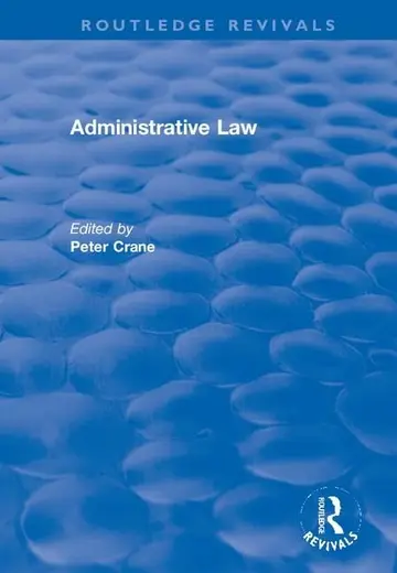 Cover of Administrative Law
