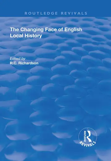 Cover of The Changing Face of English Local History