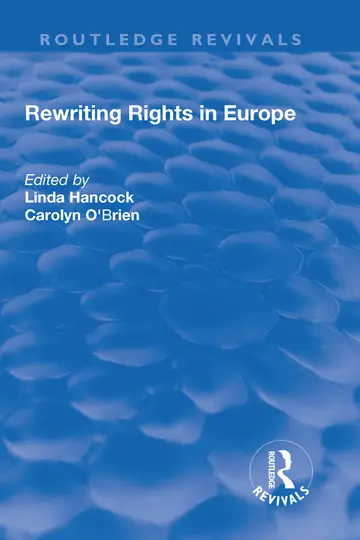 Cover of Rewriting Rights in Europe