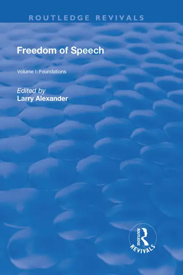 Cover of Freedom of Speech