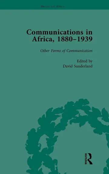 Cover of Communications in Africa 1880-1939 (5)