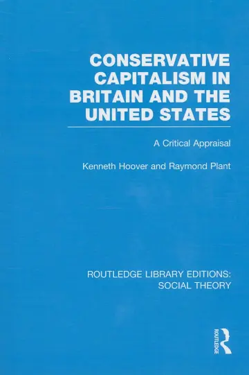 Cover of Conservative Capitalism in Britain and the United States
