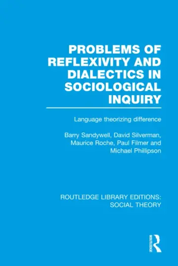 Cover of Problems of Reflexivity and Dialectics in Sociological Inquiry