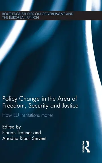 Cover of Policy Change in the Area of Freedom, Security and Justice