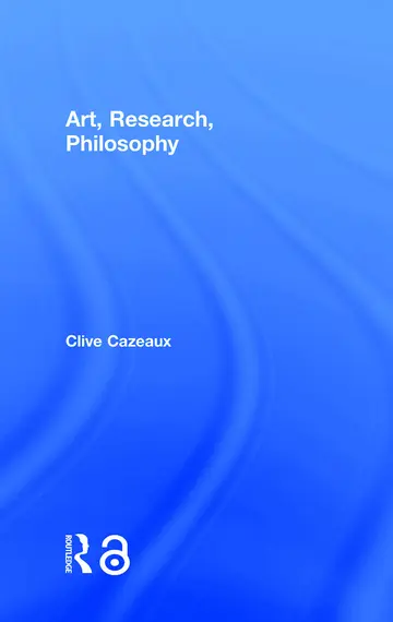 Cover of Art, Research, Philosophy