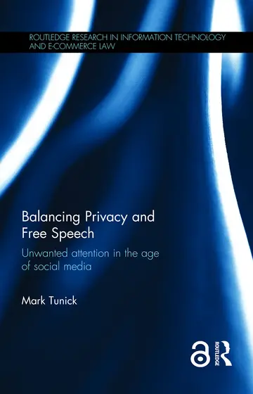 Cover of Balancing Privacy and Free Speech