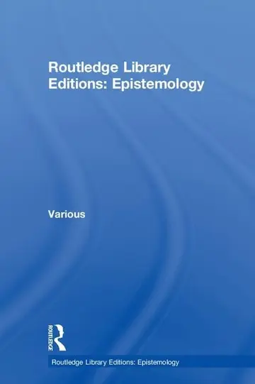 Cover of Routledge Library Editions