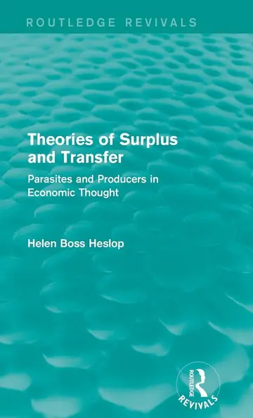 Cover of Theories of Surplus and Transfer