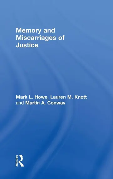 Cover of Memory and Miscarriages of Justice