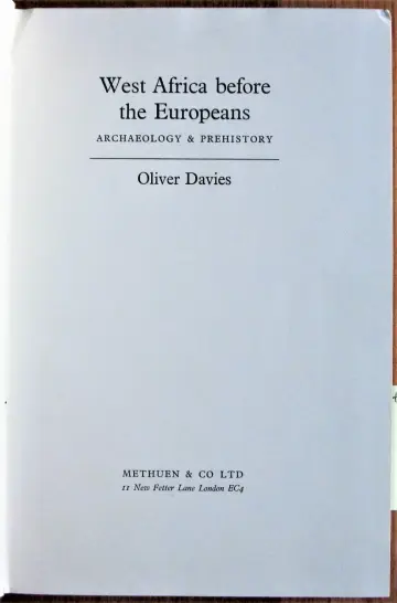 Cover of West Africa Before the Europeans