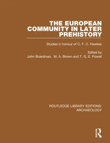 Cover of The European Community in Later Prehistory