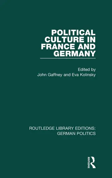Cover of Political Culture in France and Germany