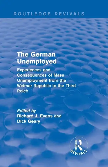 Cover of The German Unemployed