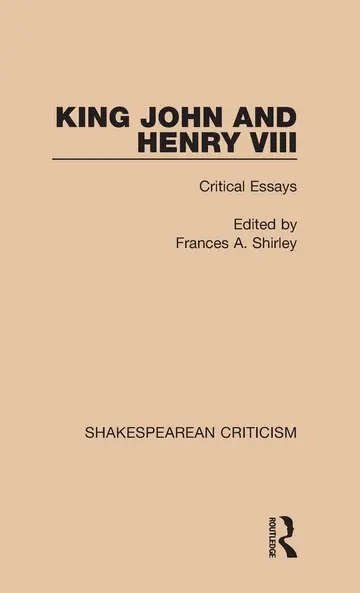 Cover of King John and Henry VIII