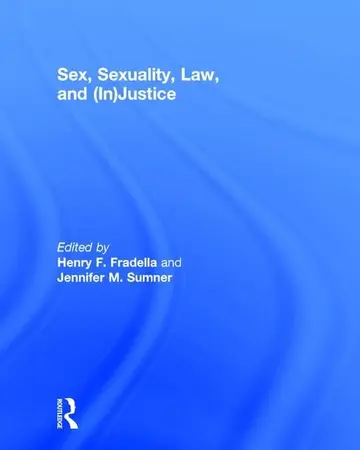 Cover of Sex, Sexuality, Law, and Injustice