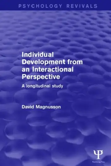 Cover of Individual Development from an Interactional Perspective