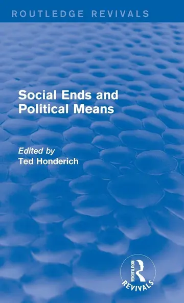Cover of Social Ends and Political Means