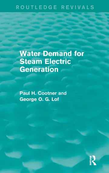 Cover of Water Demand for Steam Electric Generation