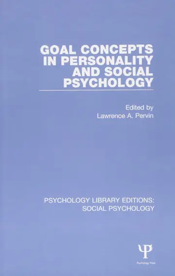 Cover of Goal Concepts in Personality and Social Psychology