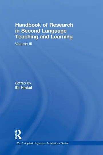 Cover of Handbook of Research in Second Language Teaching and Learning (3)