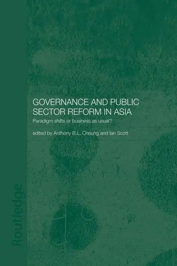 Cover of Governance and Public Sector Reform in Asia