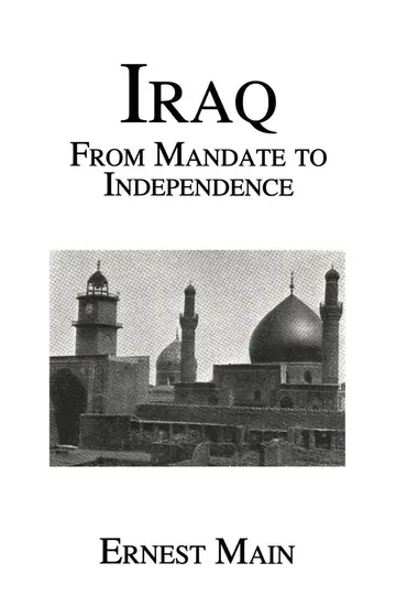 Cover of Iraq from Manadate Independence