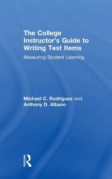 Cover of The College Instructor's Guide to Writing Test Items
