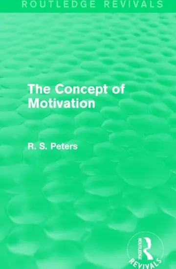 Cover of The Concept of Motivation