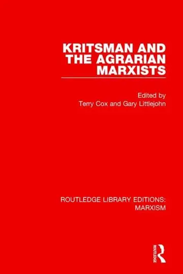 Cover of Kritsman and the Agrarian Marxists