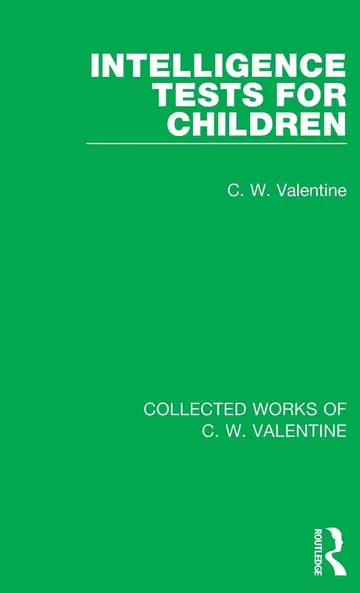 Cover of Intelligence Tests for Children