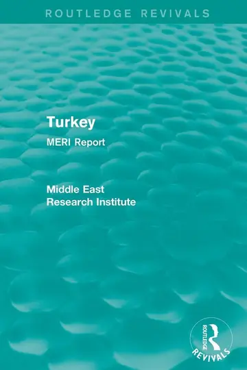 Cover of Turkey (Routledge Revival)