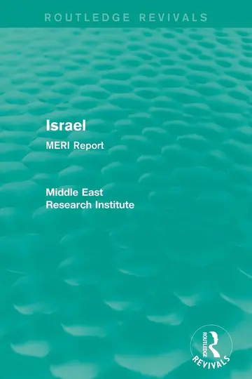 Cover of Israel (Routledge Revival)