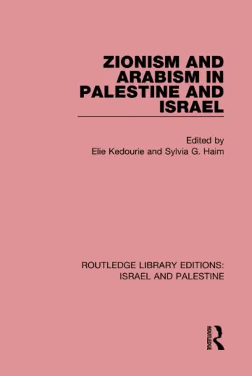 Cover of Zionism and Arabism in Palestine and Israel