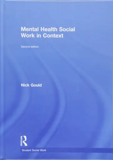 Cover of Mental Health Social Work in Context