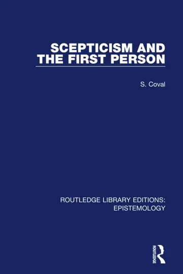 Cover of Scepticism and the First Person