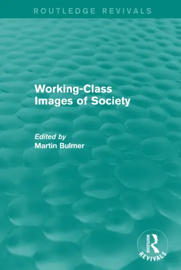 Cover of Working-class Images of Society