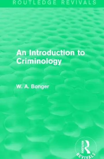 Cover of An Introduction to Criminology