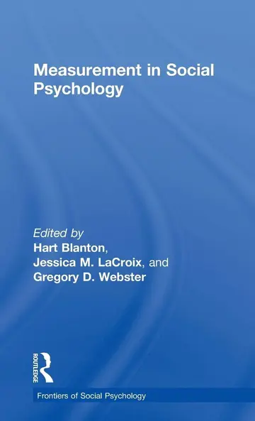 Cover of Measurement in Social Psychology