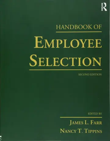 Cover of Handbook of Employee Selection