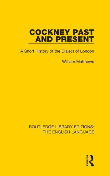 Cover of Cockney Past and Present