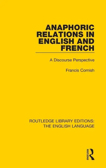 Cover of Anaphoric Relations in English and French