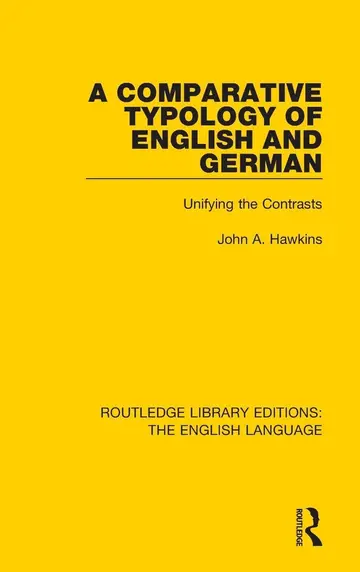 Cover of A Comparative Typology of English and German