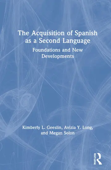 Cover of The Acquisition of Spanish as a Second Language