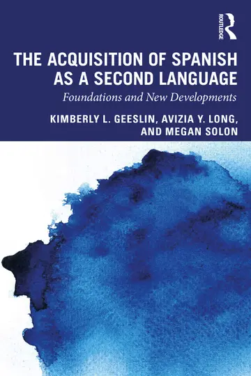 Cover of The Acquisition of Spanish as a Second Language